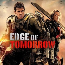 Title Screen of the Movie Edge of Tomorrow starring the two main charaters